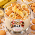 B&E Botanicals Banana Pudding Dessert Candle