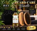 B&E Botanicals Beard Care Bundle clean mockup