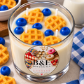 B&E Botanicals Blueberry Waffle Dessert Candle