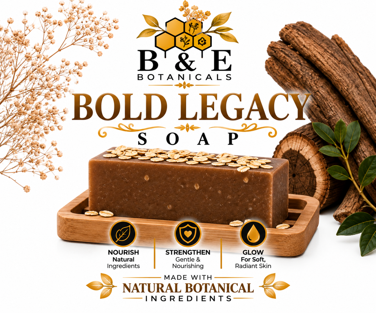 B&E Botanicals Bold Legacy Soap clean mockup