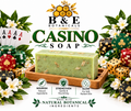 B&E Botanicals Casino Soap with realistic oats