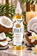 B&E Botanicals Coconut Vanilla Body Oil, 4 oz