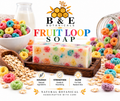 B&E Botanicals Fruit Loop Soap clean mockup with oats