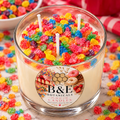 B&E Botanicals Fruity Pebbles Dessert Candle