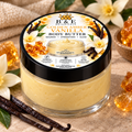 B&E Botanicals Golden Amber Vanilla Body Butter, 4 oz