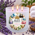 B&E Botanicals Lavender Essential Candle