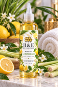 B&E Botanicals Lemon Grass Body Oil, 4 oz