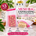 B&E Botanicals Mesh Bag Exfoliating Soap Saver Pouch $3 each
