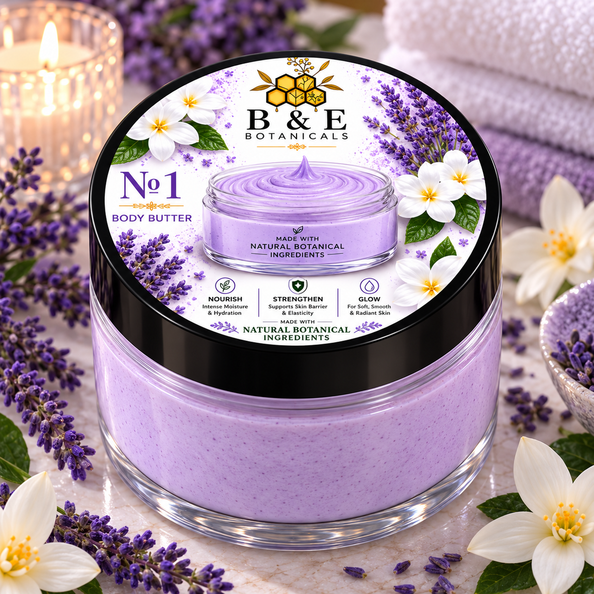 B&E Botanicals No. 1 Body Butter, 4 oz