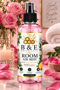 B&E Botanicals Rose Petal Room Air Mist 8 fl oz lifestyle product image